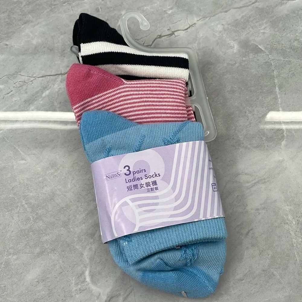 Women's Naxos Set of 3 Pairs of Ankle Socks